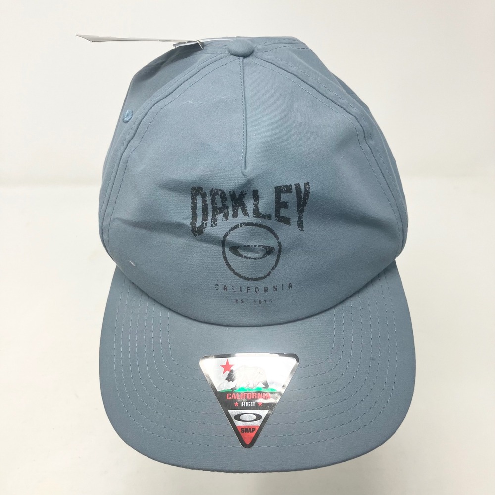 Oakley Foundation Cap Mens OS Blue Mirage California Snapback Hat New